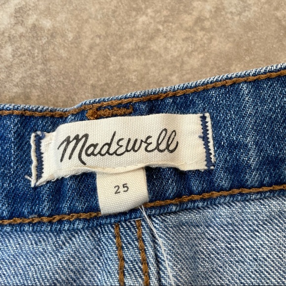 Madewell Rigid Denim A-Line Pieced Mini Skirt - Picture 9 of 13